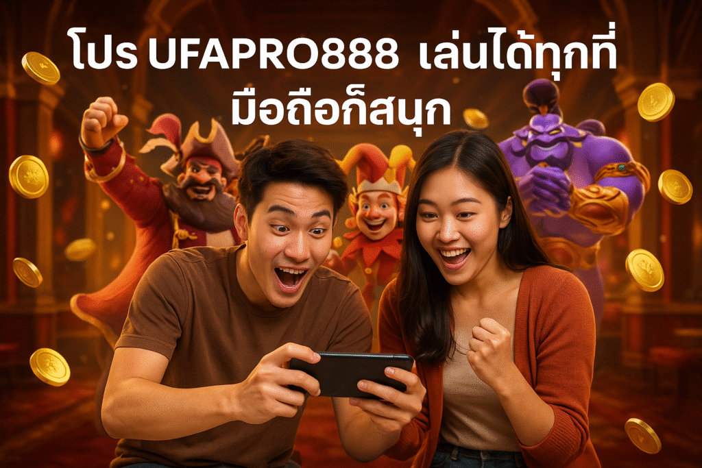 โปร UFAPRO888 เล่นได้ทุกที่ มือถือก็สนุก