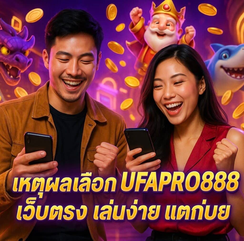 เหตุผลเลือก UFAPRO888 เว็บตรง เล่นง่าย แตกบ่อย