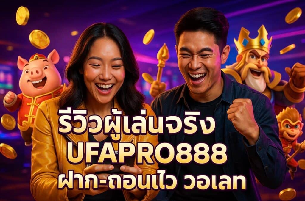รีวิวผู้เล่นจริง UFAPRO888 ฝาก-ถอนไว วอเลท