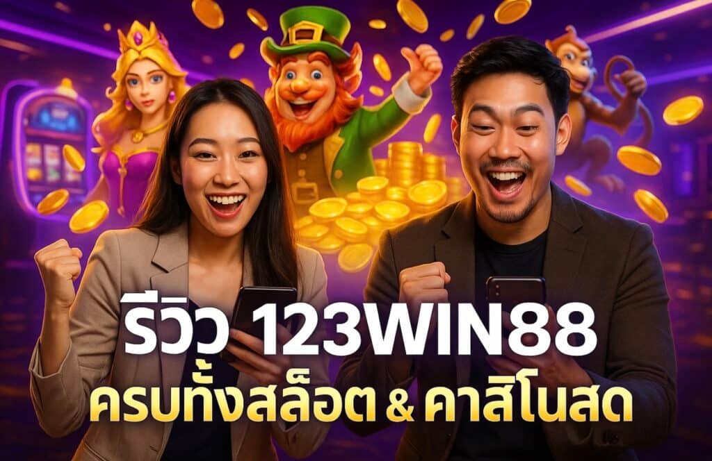 รีวิว 123WIN88 ครบทั้งสล็อตคาสิโนสด